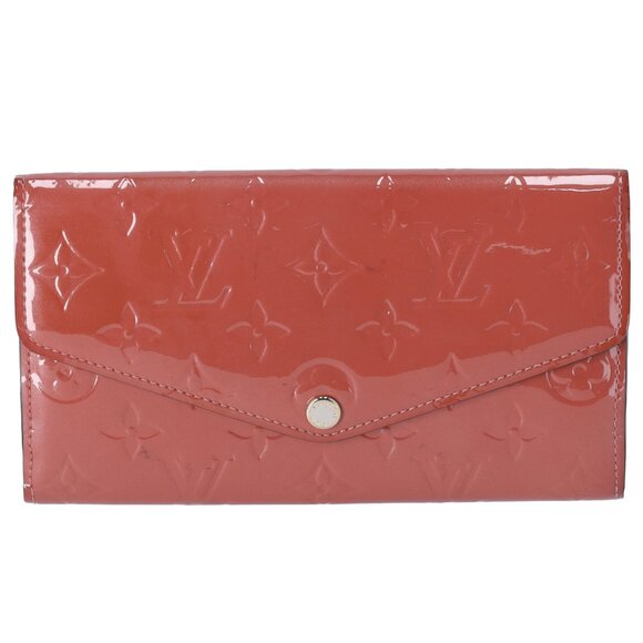 Louis Vuitton Sarah Monogram Vernis Long Wallet M90429 Viu Rose - Picture 1 of 7